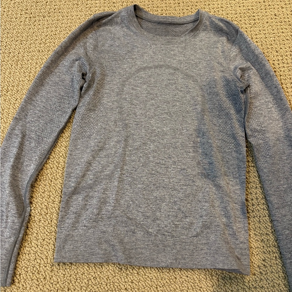 lululemon athletica Gray Crewneck Top